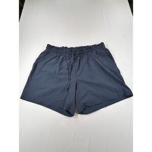 Mondetta Shorts Women XL Performance Luxury Navy Pull On Drawstring Pockets EUC